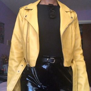 Yellow Leather Jacket
